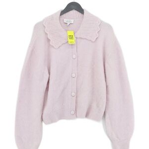 & other stories Free People Soft Pink Women's Sweater with Scallop Collar